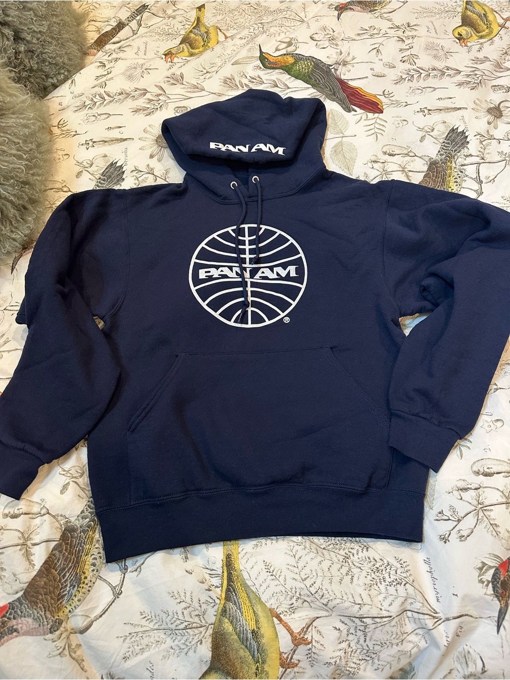 Jerzees Navy Pan Am Logo Hoodie